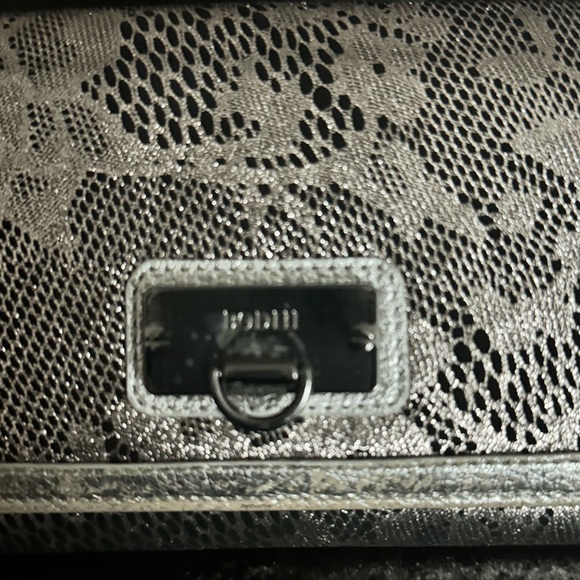 BODHI Large Wallet, Leather/Suede-like Material, worn once. 8 by 4 by 1 inches. - Picture 2 of 6